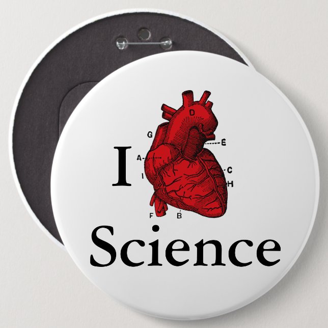 I Liebe-Wissenschaft Button (Vorne & Hinten)