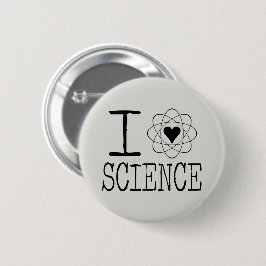 I Liebe-Wissenschaft Pinback Knopf Button