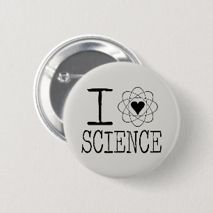 I Liebe-Wissenschaft Pinback Knopf Button