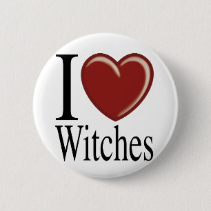 I LIEBE WITCHES BUTTON
