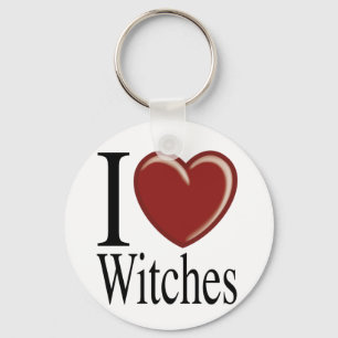 I LIEBE WITCHES SCHLÜSSELANHÄNGER