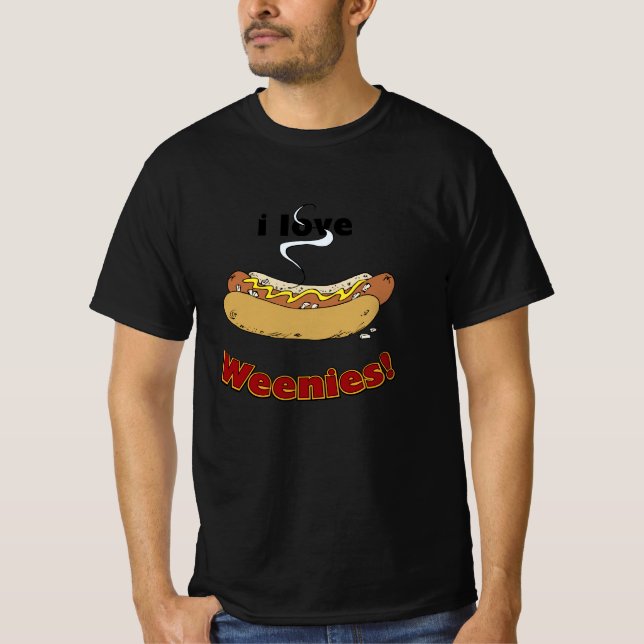 I Liebe Wochen ~ Hot Dogs T - Shirt (Vorderseite)