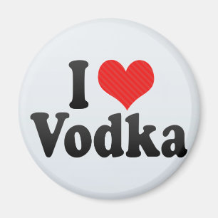 I Liebe-Wodka Magnet