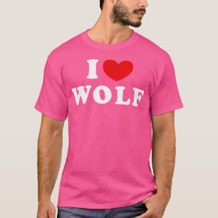 I Liebe Wolf I Heart Wolf T-Shirt