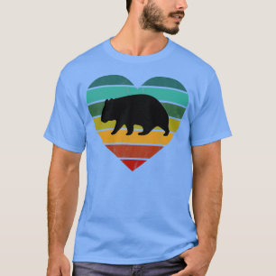 I Liebe Wombats Herz Wilderness Outback Tasmanie T-Shirt