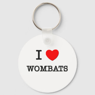 I Liebe WOMBATS Schlüsselanhänger