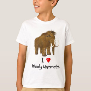 "I Liebe Wooly Mammoths" Wolle Mammoth T-Shirt