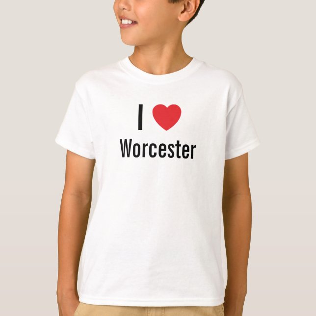 I Liebe Worcester T-Shirt (Vorderseite)