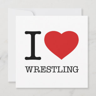 I LIEBE WRESTLING DANKESKARTE