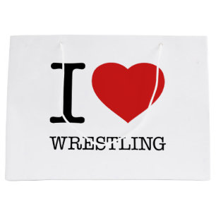 I LIEBE WRESTLING GROßE GESCHENKTÜTE