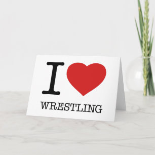 I LIEBE WRESTLING KARTE
