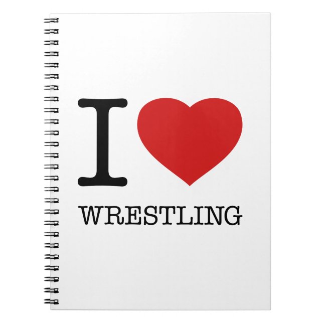 I LIEBE WRESTLING NOTIZBLOCK (Vorderseite)