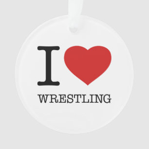 I LIEBE WRESTLING ORNAMENT