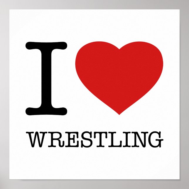 I LIEBE WRESTLING POSTER (Vorne)