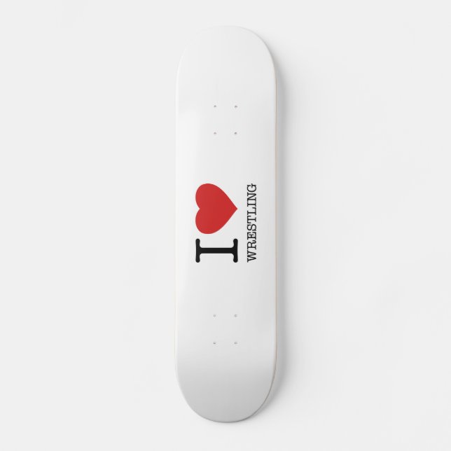 I LIEBE WRESTLING SKATEBOARD (Vorderseite)