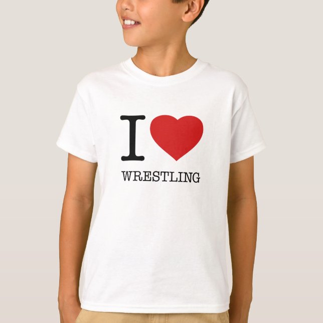 I LIEBE WRESTLING T-Shirt (Vorderseite)