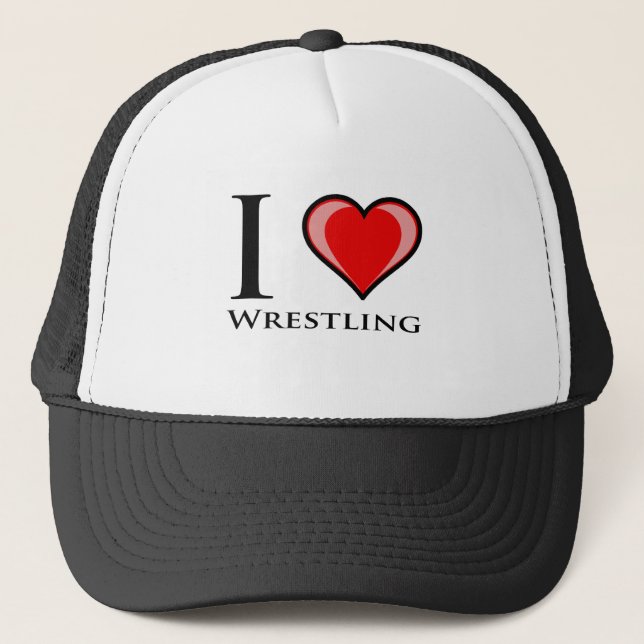 I Liebe-Wrestling Truckerkappe (Vorderseite)