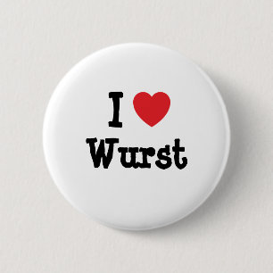 I Liebe Wurzelherz T - Shirt Button