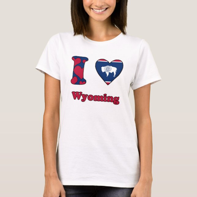 I Liebe Wyoming T-Shirt (Vorderseite)