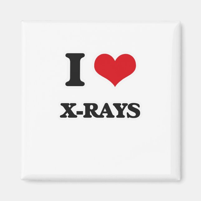 I Liebe X-Rays Magnet (Vorne)
