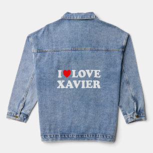 I Liebe Xavier I Herz Xavier Jeansjacke