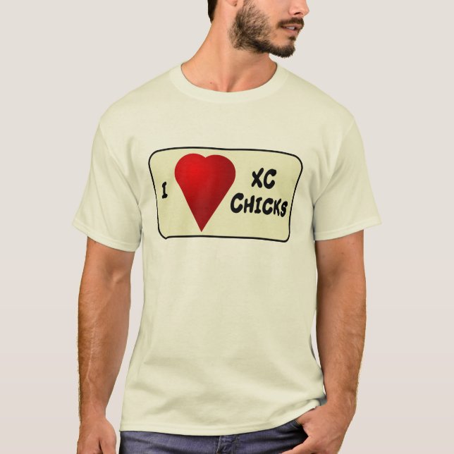 I Liebe XC Küken T-Shirt (Vorderseite)