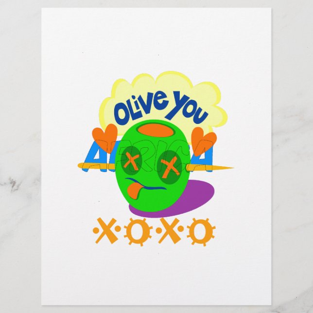 I Liebe XOXO Afrika schönes phantastisches Zitat Z (Vorderseite)