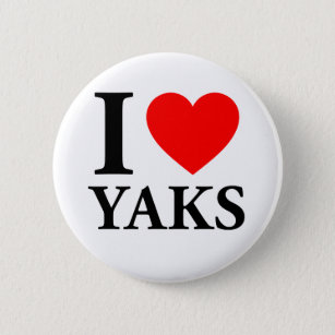 I Liebe Yaks Button
