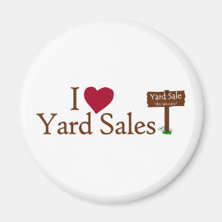 I Liebe Yard Sales Magnet