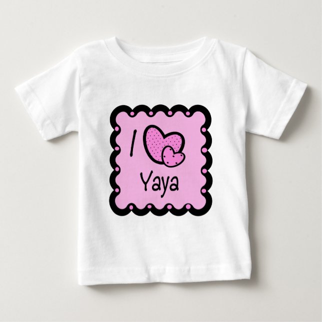 I Liebe YaYa Niedlicher T - Shirt (Vorderseite)