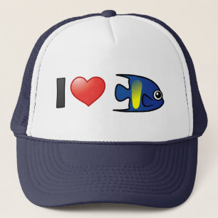 I Liebe Yellowbar Angelfish Truckerkappe