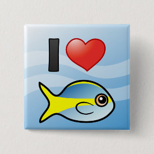 I Liebe Yellowtail Snapper Button
