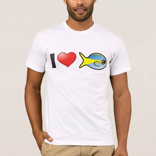 I Liebe Yellowtail Snapper T-Shirt (Vorderseite)
