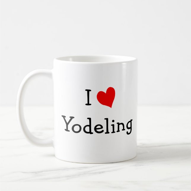 I Liebe Yodeling Tasse (Links)