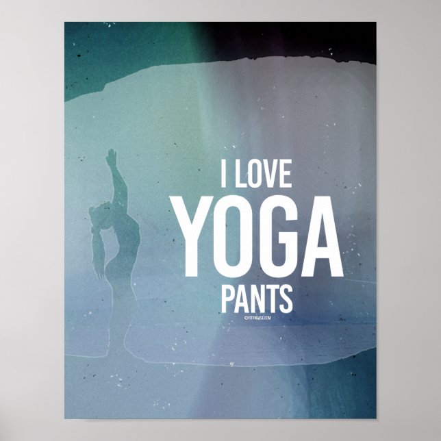 I Liebe Yoga Hots - Yoga Fitness -.pnng Poster (Vorne)