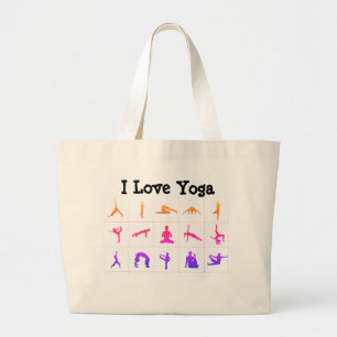 I Liebe Yoga Jumbo Stoffbeutel