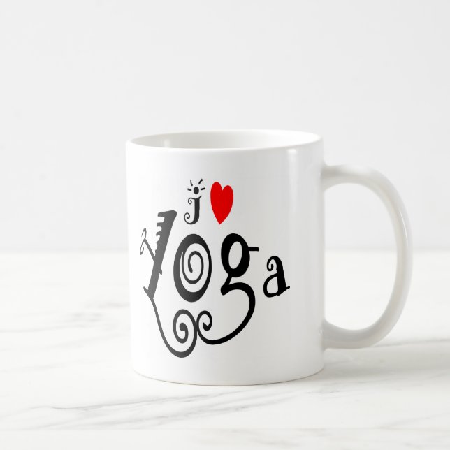 I Liebe-Yoga Kaffeetasse (Rechts)