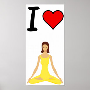 I Liebe Yoga Poster