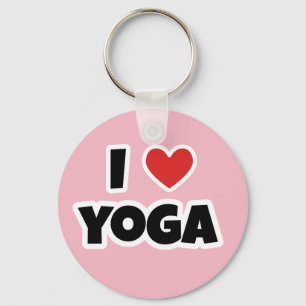 I Liebe Yoga Schlüsselanhänger