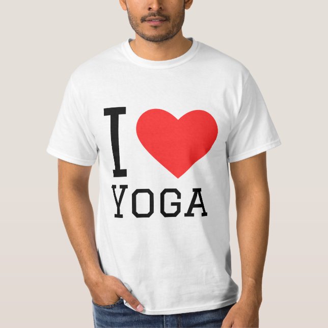 I Liebe Yoga T-Shirt (Vorderseite)