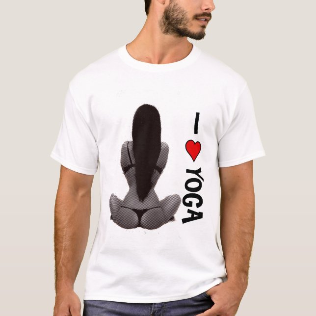 I Liebe-Yoga T-Shirt (Vorderseite)