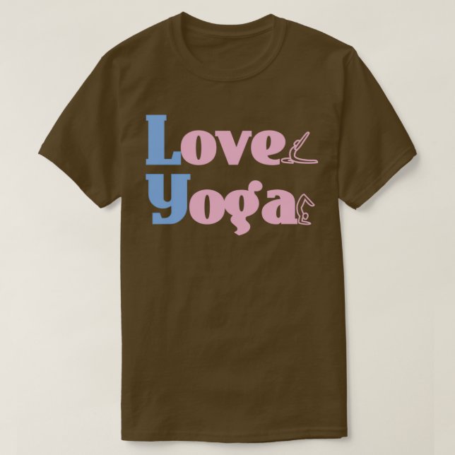 I Liebe Yoga Yoga Lover Yoga Pose 3 T-Shirt (Design vorne)