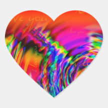 "I Liebe You" abstraktes Design