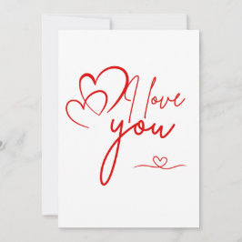 I Liebe You Artwork | Romantischer Valentinstag Einladung