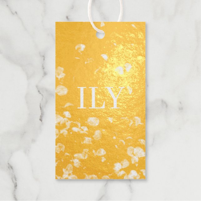 "I Liebe You"-Aufkleber Geschenkanhänger (Vorderseite)