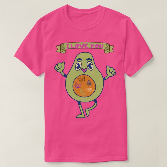 I Liebe you avocado Classic TShirt (Design vorne)