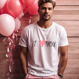 "I Liebe You" Bold Watercolor Herzog Männer T-Shirt