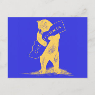 I Liebe You California - Blue and Gold Postkarte
