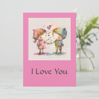 I Liebe You Card Feiertagskarte