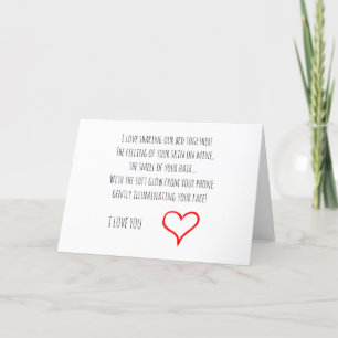 I Liebe You Card for Girl or Boyfriend Karte